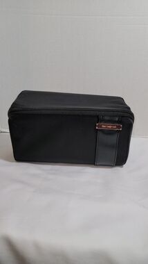 Samsonite Black & Rose Gold Nuroad Lay Flat Toiletry Kit Organizer Travel